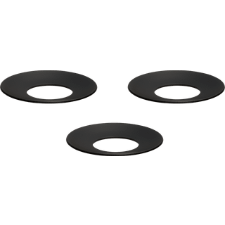 Stoff Nagel Lysmanchet 3-pak - Lysestager Zinc Alloy Sort - 1003