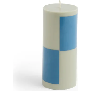 HAY Column Candle bloklys small 15 cm Grey-blue