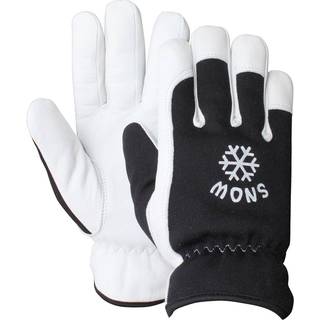 OS arbejdshandske Snow II, fåreskind, helforet, forstærket fingerspidser. Str. 11