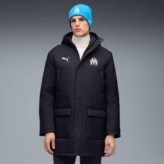PUMA Olympique de Marseille Training Winter Jacket Men, Clothing, Navy/White, M