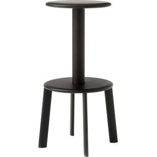 &Tradition Massif Av40 Barstol 75 Cm Mørkbejdset Eg / Warm Black - Barstole Massiv Eg Sort - 137913