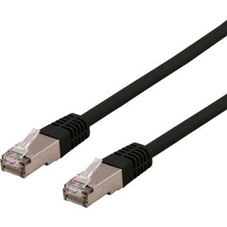 DELTACO S / FTP Cat6 patch cable, delta cert, LSZH, 20m, black