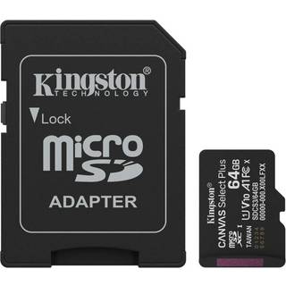 Kingston Canvas Select Plus Gen3 MicroSD/SD - 100MB/s - 64GB