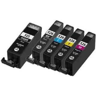 Pakke sæt Canon PGI-525 / CLI-526 5 farver PBK-BK-C-M-Y alternativ 59ml