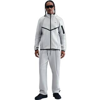 Nike Tech-fleecebukser med farveblok og åben kant til mænd - grå - S