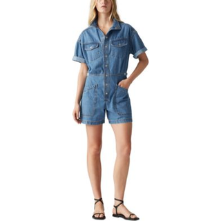 Short-Sleeve Surplus Romper