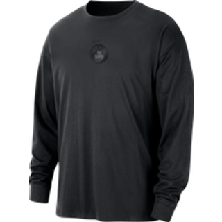 Langærmet Boston Celtics Courtside Premium Nike NBA-T-Shirt til mænd - sort