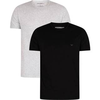 EMPORIO ARMANI Herren T-Shirts grau Reine Baumwolle unifarben