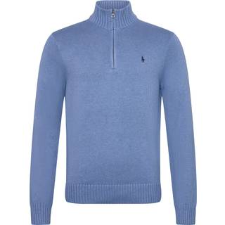 Polo Ralph Lauren Cotton Pullover Half Zip Soft Royal Heather