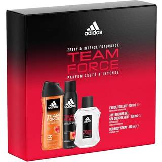 Giftset Adidas Team Force Edt 100ml + Shower Gel 250ml + Deo 150ml