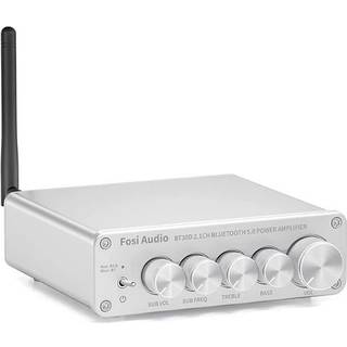 Fosi Audio BT30D-S Bluetooth 5.0 Stereo Audio Modtager Forstærker 2.1 Kanal Mini Hi-Fi Klasse D Integreret Amp 2X50 Watt
