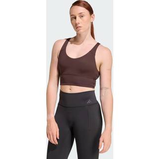 adidas 3 Stripes Studio All Me Light Support bh - Aurora Coffee