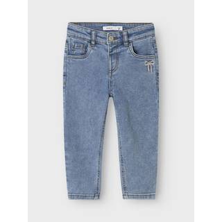 NAME IT Sløjfe Mom Jeans Bella Medium Blue