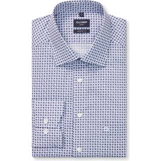 OLYMP Herren Hemd violett gemustert