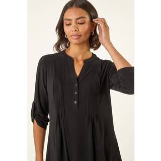 Roman Roman bluse med pintuck-knapper og Stræk