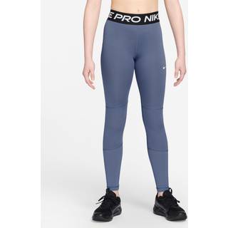 Nike Pro Tight Girls - Blue Grey, Black, Size L - blue_grey