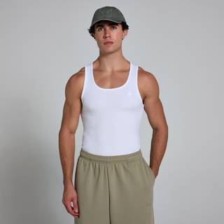 MP Men's Origin Ribbed Muscle Fit Tank - White - XXL - Hvid