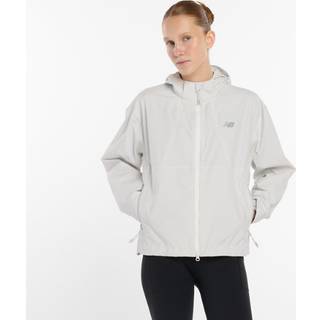 New Balance Women's Better Run Waterproof Jacket Løbejakke Damer størrelse M farve grå