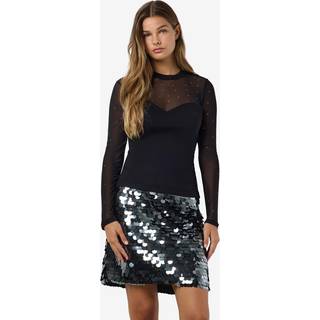 Langærmet Mesh Top
