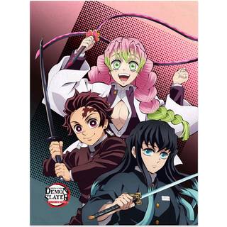 Demon Slayer: Kimetsu no Yaiba blanket Tanjiro, Mitsuri, Muichiro 120 x 160 cm