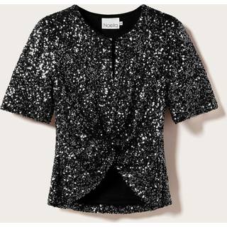 Noella Bluse - Lemon - Black