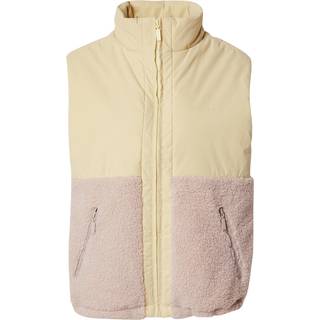 Mazine Women's Fabric Blocking Vest Fleecevest Damer størrelse XS farve beige