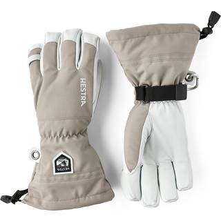 Hestra Army Leather Heli Ski 5 Finger Handsker størrelse 9 farve grå