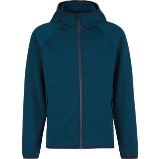 Heber Peak Kid's MerinoBlend SaplingHe. II Hoody Hætte med lynlås Børn størrelse 128 farve blå