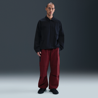 Oversized Nike Tech-bukser i vævet materiale til mænd - rød - M