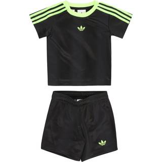 adidas originals adidas Originals Black Infant Kids T-Shirt and Shorts Set
