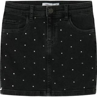 NAME IT Denim Nederdele Naomi Rhinestone Black