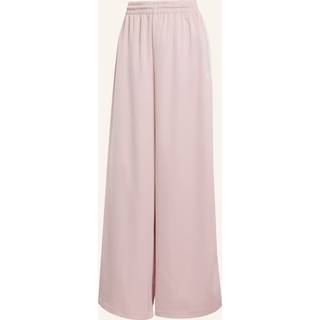 adidas Originals Satinbukser med brede ben og flæser med 3-Stripes - Wonder Mauve