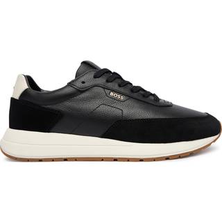 BOSS Black Herren Sneaker schwarz Glattleder