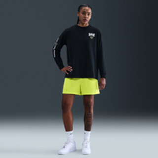 Nike Essential Dri-FIT-basketballshorts i mesh til kvinder - grøn - XXL (EU 52-54)