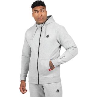 Leon Zipped Hoodie, grey, large