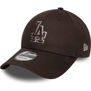 Team Outline 9Forty Los Angeles Dodgers Cap, Dark Brown, One size