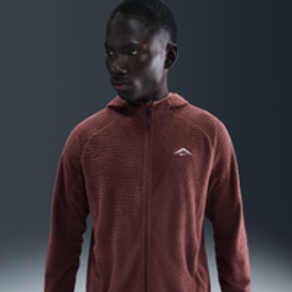 Nike Trail Dri-FIT-løbejakke i fleece til mænd - brun - L