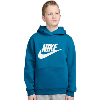 Nike Big Kid's Sportswear Club Fleece Hoodie Hoodie Børn størrelse XS farve blå