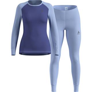 Odlo Women's Active Warm Special Set Syntetisk undertøj Damer størrelse L farve blå