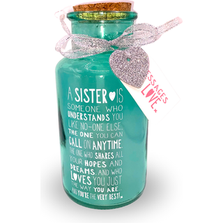 Særlig søsters lysende krukke – Kærlighedsbeskeder – Gaveudvalg – Fødselsdagsgaver og julegaver