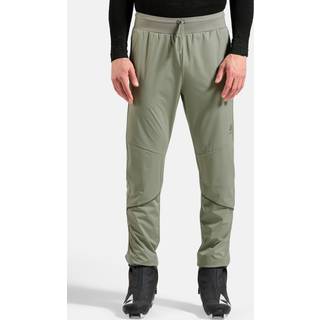 Odlo Zeroweight Pro Windproof Warm Pants Regular Length Langrendsbukser Herrer størrelse M farve olivengrøn/grå