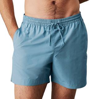 Medium Drawstring Swim Shorts - Logo Tape - Blue - M