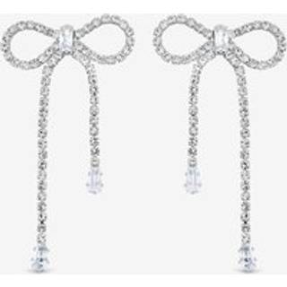Jon Richard Jon Richard Plated Crystal Statement Bow Drop Earrings