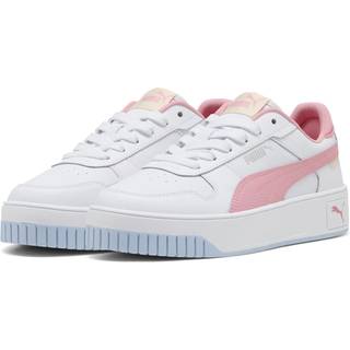 PUMA Carina Street Youth Sneakers, Shoes, White/Pinkscape/Silver, 35.5