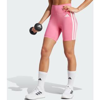 Optime Essentials 3-Stripes korte tights - Pink Fusion / White - 2XS 13 CM