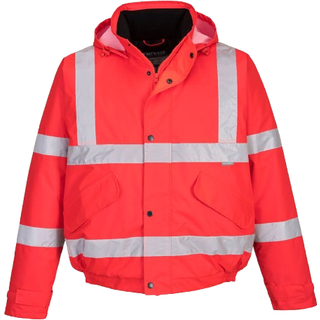 Portwest S463 Hi-Vis Bomber Jakke 3XL Rød