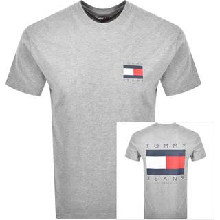 Tommy Jeans Graphic Backprint T Shirt Grey