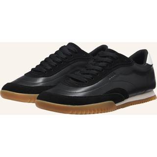 Sneakers i læder og ruskind