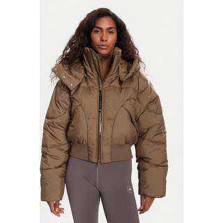 adidas By Stella McCartney Cropped Padded vinterjakke - Brown Moss