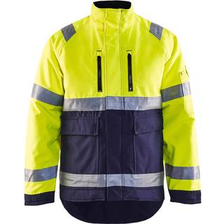Blåkläder 4827 High Vis Vinterjakke / High Vis Vinterjakke - 2XL - High Vis Gul/Marineblå